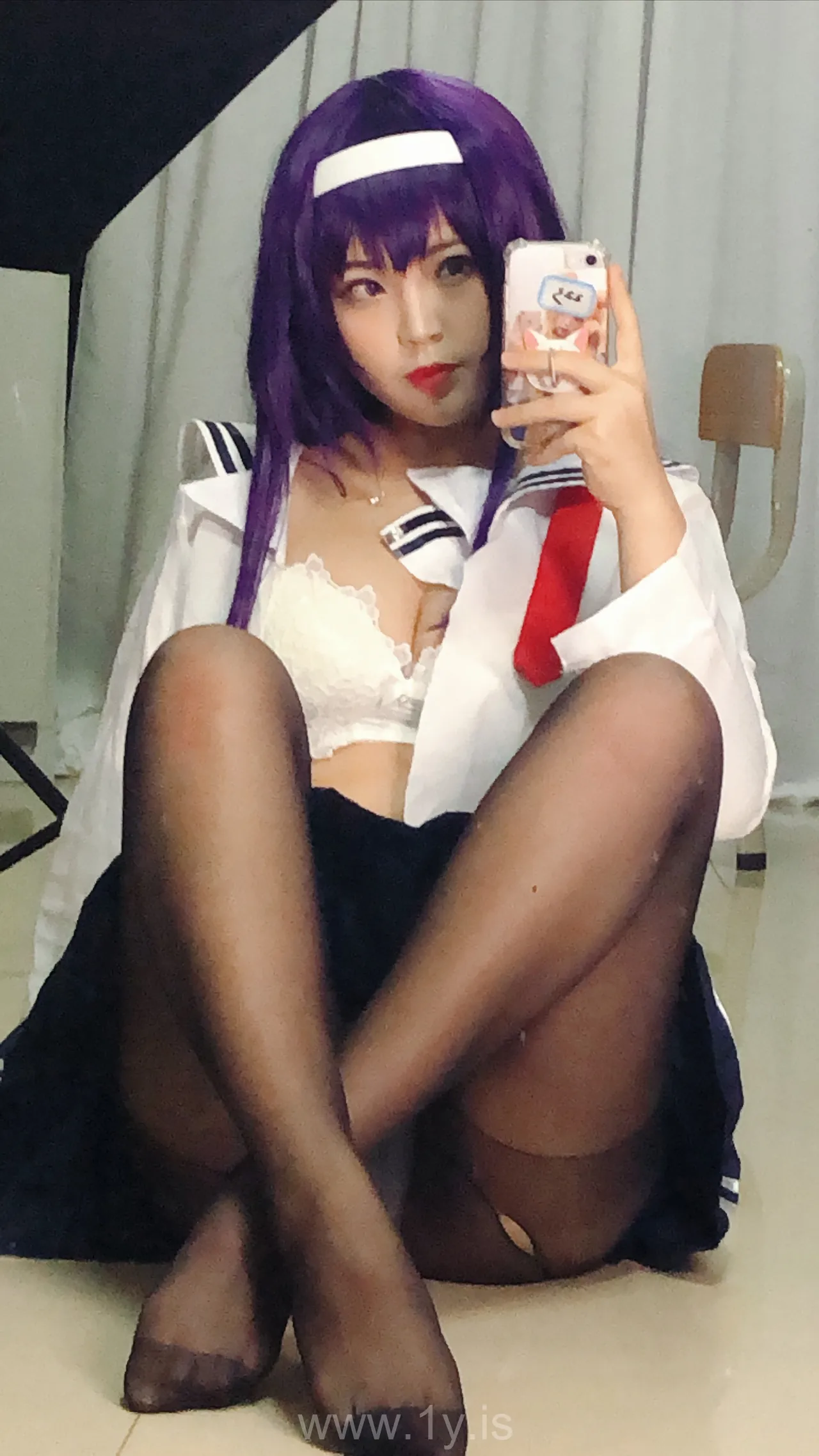 Coser@白烨 NO.020 学姐校服自拍